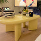 4 Legs Coffee Cocktail Table Wooden Oval Coffee or End Table Clearhalo 'Coffee & Accent Tables' 'Coffee Tables' 'coffee_tables' 'furn' 'furn_coffee_tables' 'Furniture' 'Living Room Furniture' 1200x1200_e3f03070-62c9-4b0c-839f-896bc9f04024