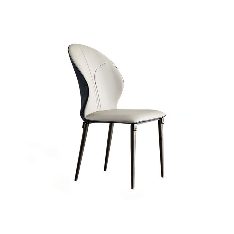 Contemporary Style Metal Dining Chairs Kitchen Wingback Armless Side Chairs Clearhalo ' kitchen&dining_furn' 'Dining Chairs' 'Dining Tables & Seating' 'dining_chair' 'furn' 'furn_dining_chair' 'Furniture' 'furniture_dining_chair' 'Kitchen & Dining Furniture' 'kitchen' 1200x1200_e3f19c05-4bb4-484c-984f-79eccad6ae3e