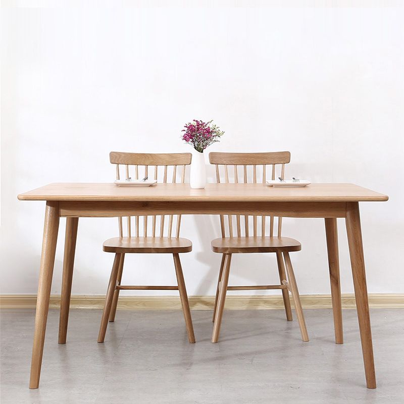 Modern Rectangle Dining Table Solid Wood Dining Table with 4 Legs for Home Use Clearhalo ' dining_table' 'Dining Tables & Seating' 'Dining Tables' 'furn' 'furn_dining_table' 'Furniture' 'furniture_dining_table' 'Kitchen & Dining Furniture' 'kitchen&dining_furn' 'kitchen' 'kitchen_dining_table' 1200x1200_e3f3eec8-a9f9-499a-937c-b17b0b7edc14