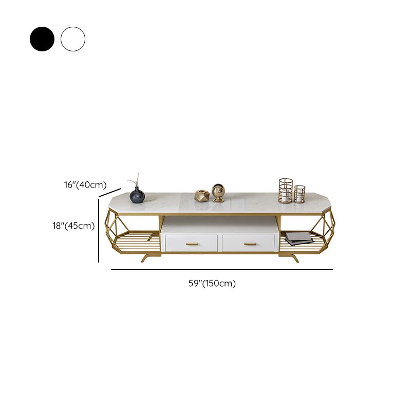 Contemporary TV Media Stand Marble Stand Console with Drawers Clearhalo 'furn' 'furn_tv_stands_entertainment_centers' 'Furniture' 'Living Room Furniture' 'TV Stands & Entertainment Centers' 'TV Stands & Media Storage Furniture' 'tv_stands_entertainment_centers' 1200x1200_e3f4b920-9277-4f92-b20c-4dbadffb11d6