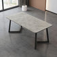 Industrial Style Dining Table Sintered Stone Rectangle Table for Home Clearhalo 'Dining Tables & Seating' 'Dining Tables' 'dining_table' 'furn' 'furn_dining_table' 'Furniture' 'Kitchen & Dining Furniture' 1200x1200_e3f61732-0ec8-4eab-8aa3-13d3c71c585c