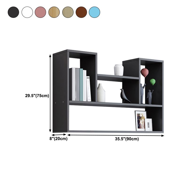 Modern Engineered Wood Bookcase, Geometric Bookshelf for Any Room Clearhalo 'Bookcases' 'furn' 'furn_bookcases' 'Furniture' 'Office Furniture' 1200x1200_e3f6f292-ec48-4396-92a3-333df3c04191