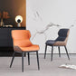 Modern Faux Leather Dining Side Chairs Wingback Side Arm Chair for Restaurant Use