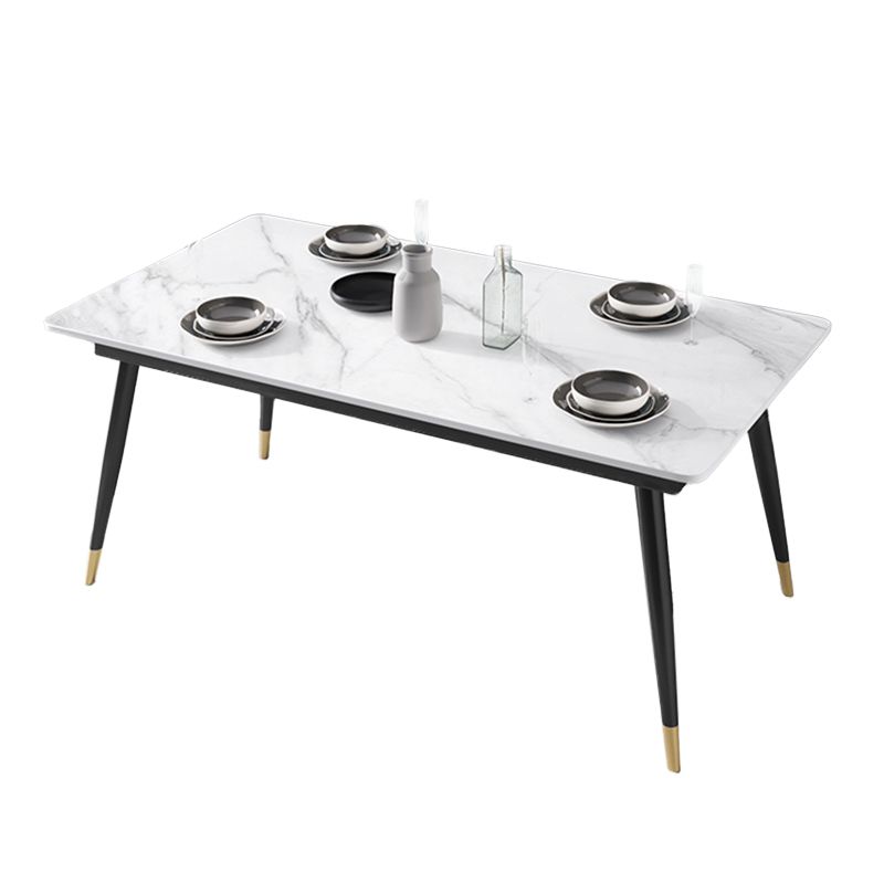 Glam 1/2/3/5/7 Pieces Dining Set Sintered Stone Dining Table Set for Home Use Clearhalo 'Dining Room Sets' 'Dining Tables & Seating' 'dining_room_set' 'furn' 'furn_dining_room_set' 'Furniture' 'furniture_dining_room_set' 'Kitchen & Dining Furniture' 'kitchen&dining_furn' 'kitchen' 1200x1200_e3f8aa40-506b-4d43-a538-f4b099088bf8