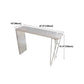 Industrial Style Bar Table 42-inch Height White Wood Top Metal Base Bistro Table Clearhalo 'Bar Furniture' 'Bar Tables' 'bar_tables' 'furn' 'furn_bar_tables' 'Furniture' 'furniture_bar_tables' 'Kitchen & Dining Furniture' 'kitchen&dining_furn' 'kitchen' 1200x1200_e3fad0ab-4f12-4849-90b0-376556614ba3