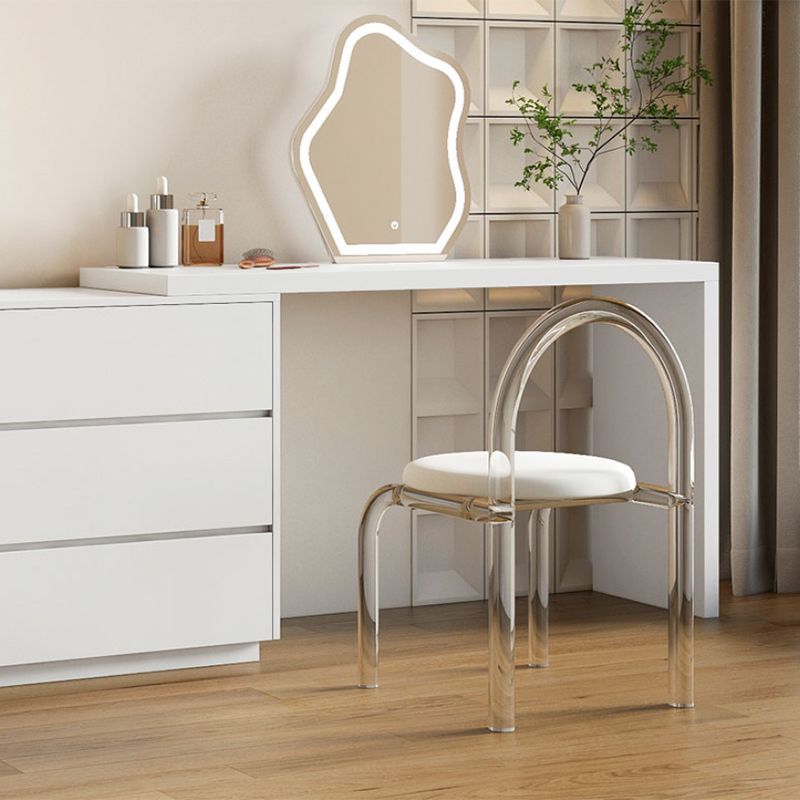 Modern Wooden Standing With Drawer White Bedroom Vanity Dressing Table Clearhalo 'Bedroom Furniture' 'furn' 'furn_makeup_vanities' 'Furniture' 'Makeup Vanities' 'makeup_vanities' 1200x1200_e3fc0cfb-3f25-4d84-9c8a-475997fc8746