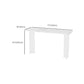 Contemporary Rectangular Stone Top Indoor Bar Table Set with Faux Leather Stools