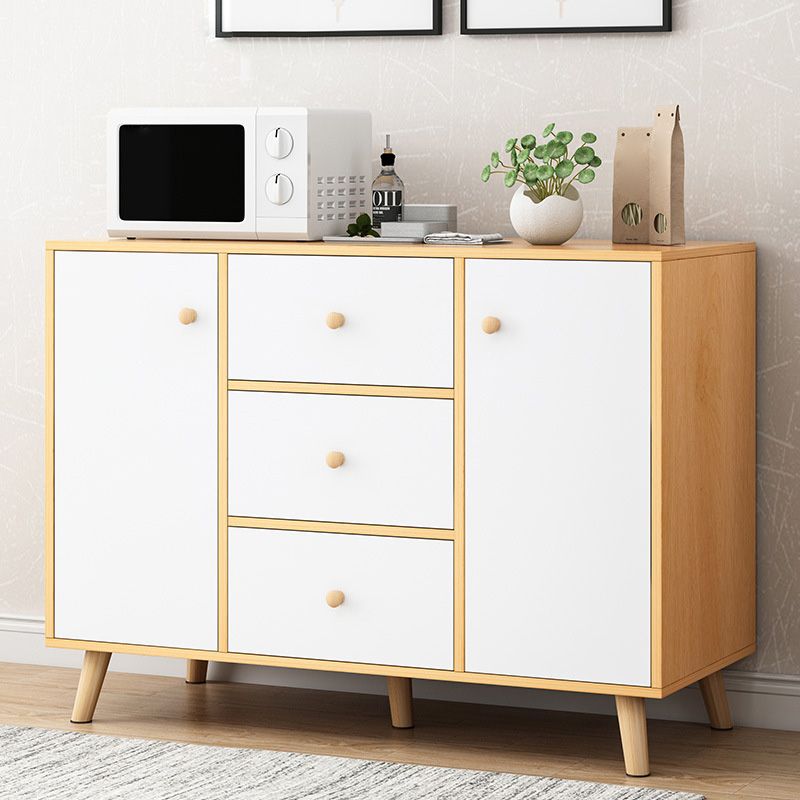 Server del server di pranzo in legno prodotto con porta e cassetto