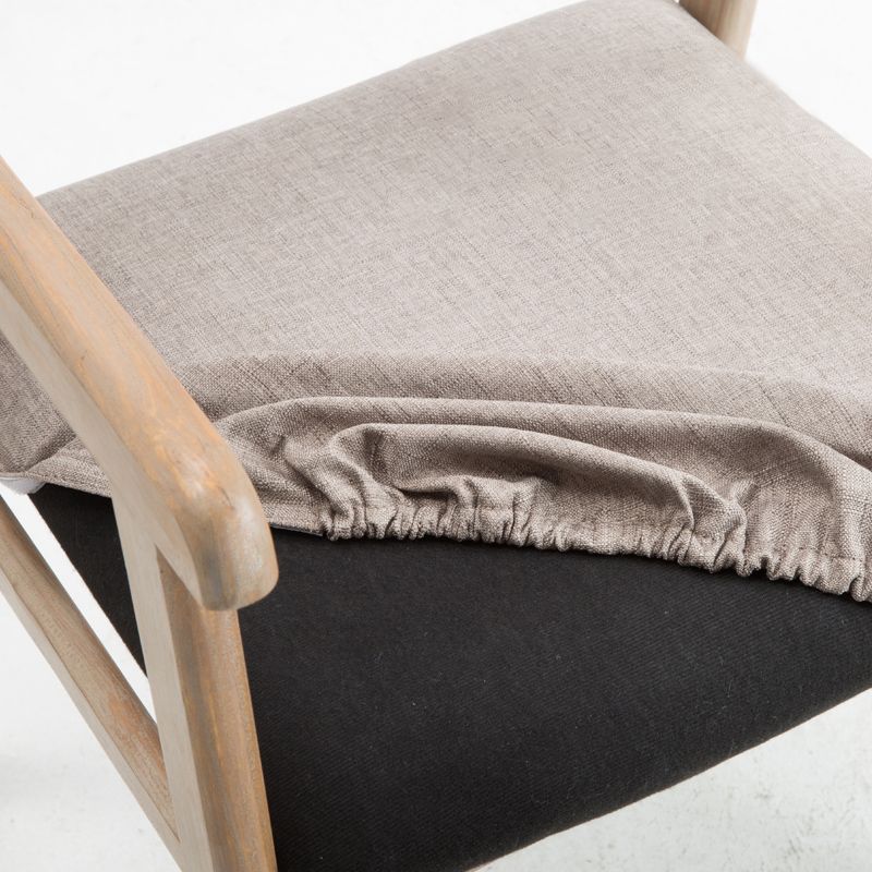 Contemporary Dining Chair 18'' Wide Open Arm Chair with 4 Wood Legs for Home Use Clearhalo ' kitchen&dining_furn' 'Dining Chairs' 'Dining Tables & Seating' 'dining_chair' 'furn' 'furn_dining_chair' 'Furniture' 'furniture_dining_chair' 'Kitchen & Dining Furniture' 'kitchen' 1200x1200_e40b63af-945f-46f4-bc74-3c00b08123b4