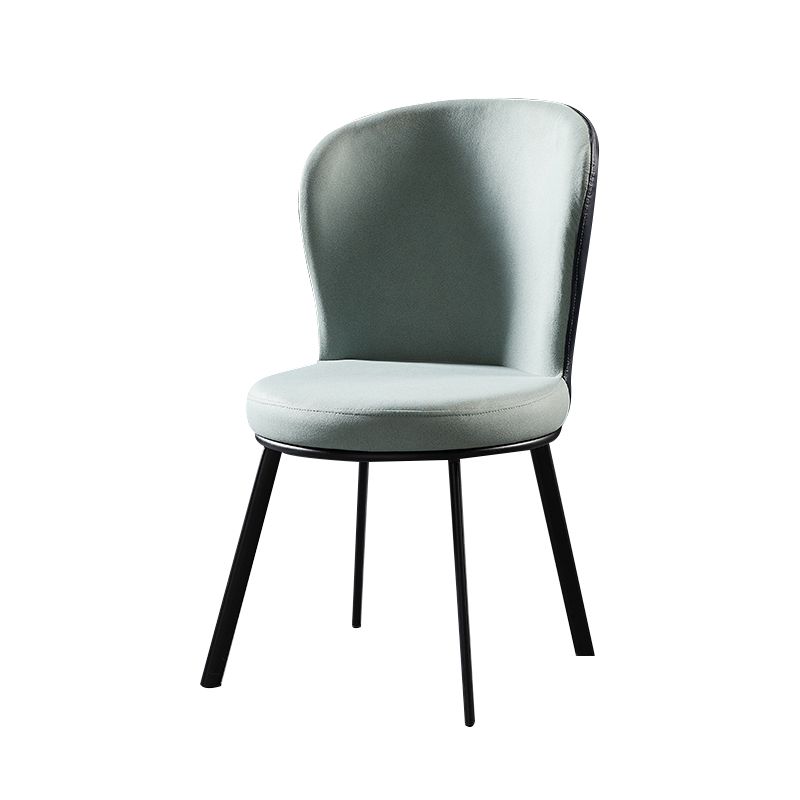 Sillas de comedor tapizadas de estilo industrial sólido sillón de comedor sin brazo