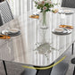 Traditional Luxury Rectangle Dining Table White Sintered Stone Table with Black Pedestal Base Clearhalo ' dining_table' 'Dining Tables & Seating' 'Dining Tables' 'furn' 'furn_dining_table' 'Furniture' 'furniture_dining_table' 'Kitchen & Dining Furniture' 'kitchen&dining_furn' 'kitchen' 'kitchen_dining_table' 1200x1200_e40bf1c0-cb45-4521-ac9f-34cbfb9c2038