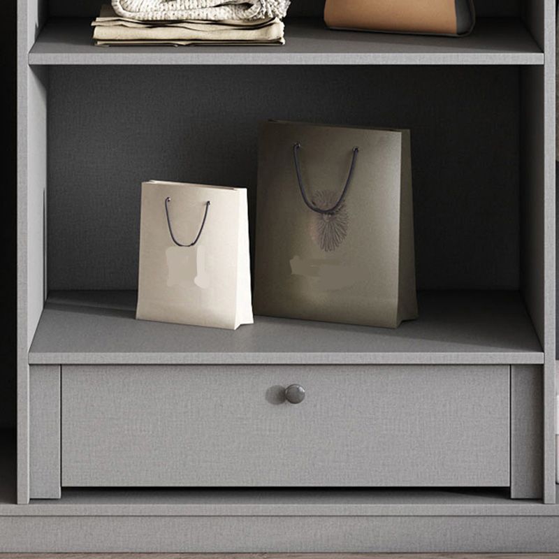 Slaapkamer Moderne opbergkast houten garderobe kast met kledingstaaf