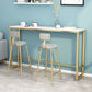 Glam 1/3 Pieces Bar Table Set Rectangle Stone Counter Table with Stools for Milk Tea Shop Clearhalo 'Bar Furniture' 'furn' 'furn_home_bar_bar_sets' 'Furniture' 'Home Bars & Bar Sets' 'home_bar_bar_sets' 'Kitchen & Dining Furniture' 1200x1200_e40dc636-30ad-4cf4-817e-6cda898a7e23