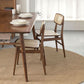Wood Rattan Scandinavian Style Dining Chair Dining Room Open Back Dining Side Chair Clearhalo ' kitchen&dining_furn' 'Dining Chairs' 'Dining Tables & Seating' 'dining_chair' 'furn' 'furn_dining_chair' 'Furniture' 'furniture_dining_chair' 'Kitchen & Dining Furniture' 'kitchen' 1200x1200_e40e290d-269f-4e6e-bd50-a1e2169e864b