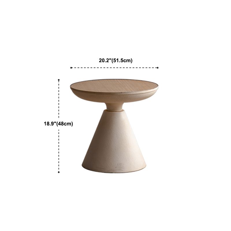Table basse en bois moderne, Table de Cocktail ronde en forme de dessus pour le salon