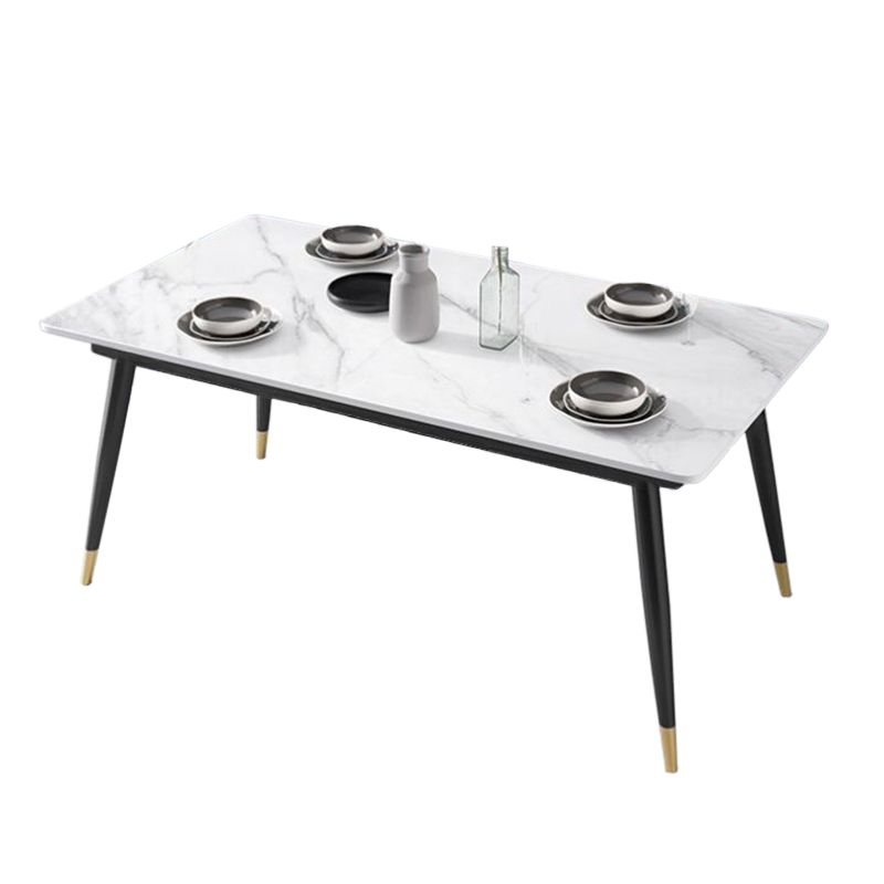 Modern Style Sintered Stone Dining Table Set 1/3/5/7 Pieces Dining Set for Home Clearhalo 'Dining Room Sets' 'Dining Tables & Seating' 'dining_room_set' 'furn' 'furn_dining_room_set' 'Furniture' 'furniture_dining_room_set' 'Kitchen & Dining Furniture' 1200x1200_e410b28d-a91a-48b1-81a6-b639ab0a40d4