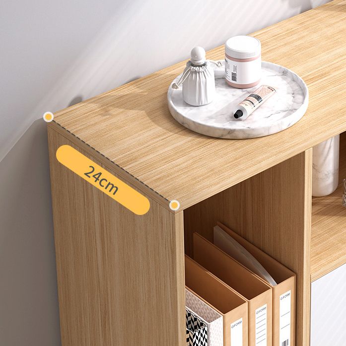 Engineered Wood Shelf Bookcase With Cabinets Rectangular Bookshelf Clearhalo 'Bookcases' 'furn' 'furn_bookcases' 'Furniture' 'Office Furniture' 1200x1200_e4122a27-9a15-4f34-baa4-bd073b19f146