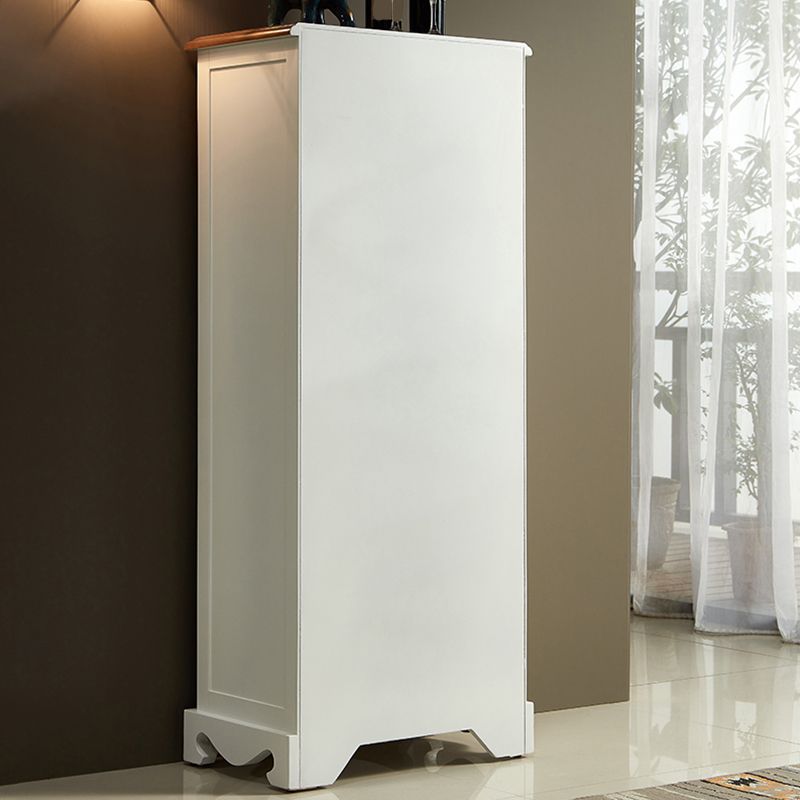 8つの引き出しと2つのドアを備えた産業アクセントキャビネット