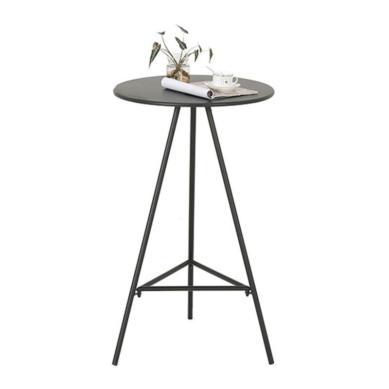 Industrial Style Iron Bar Table 23.6" Round Top Indoor Table with 3 Legs Clearhalo 'Bar Furniture' 'Bar Tables' 'bar_tables' 'furn' 'furn_bar_tables' 'Furniture' 'furniture_bar_tables' 'Kitchen & Dining Furniture' 'kitchen&dining_furn' 'kitchen' 1200x1200_e415167b-c589-4e0c-8ab9-a13866b51b1e