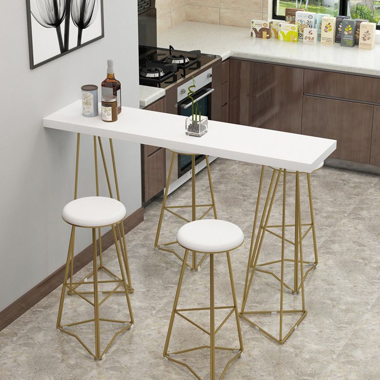 Glam Style Bar Table 42-inch Height Solid Wood Bistro Table for Living Room Clearhalo 'Bar Furniture' 'Bar Tables' 'bar_tables' 'furn' 'furn_bar_tables' 'Furniture' 'furniture_bar_tables' 'Kitchen & Dining Furniture' 1200x1200_e4165be2-b91b-4eaf-80ba-16f08cd0861d