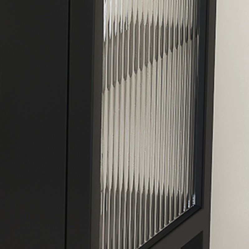 Gabinete contemporáneo de la mesita de noche del estante inferior de la cama con puerta de vidrio para el dormitorio