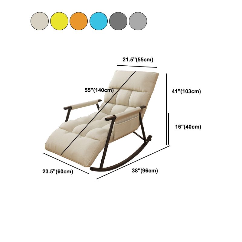 Contemporary Rocking Chair Wing Back Rocker Chair with Seat Cushion Clearhalo 'Chairs & Seating' 'furn' 'furn_rocking_chairs' 'Furniture' 'Living Room Furniture' 'Rocking Chairs' 'rocking_chairs' 1200x1200_e41938a1-763c-44cf-8603-001b38186754