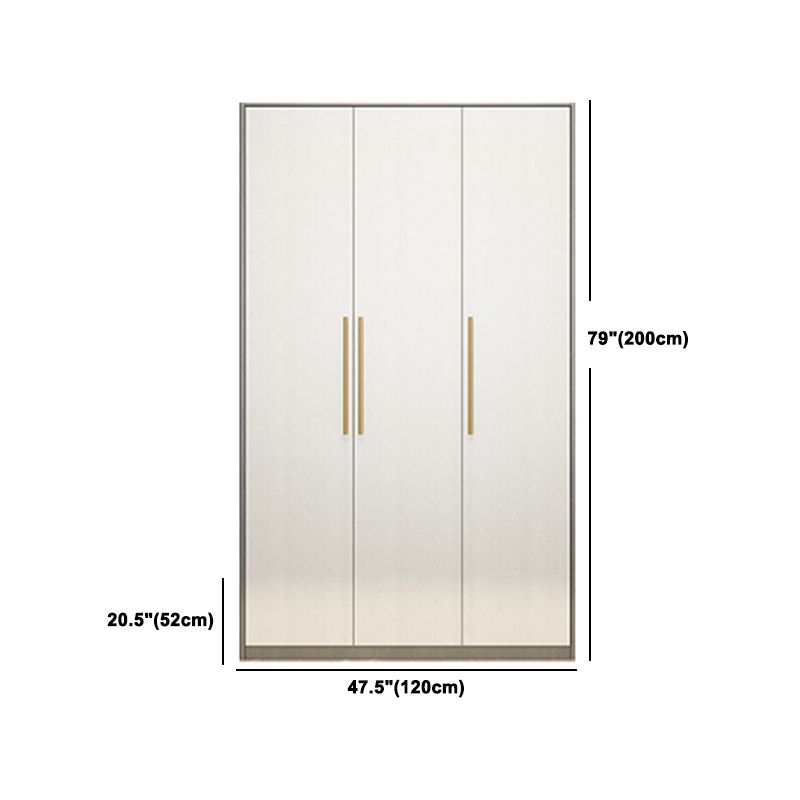 Contemporary Storage Cabinet Hinged Wardrobe Cabinet with Self Close Drawers Clearhalo 'Armoires & Wardrobes' 'armoires_wardrobes' 'Bedroom Furniture' 'furn' 'furn_armoires_wardrobes' 'Furniture' 1200x1200_e419d288-02ef-43f3-a5ac-5d055f4756e5