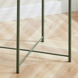 Eigentijdse accenttafel nachtkastje antieke afwerking metalen nachtkastje