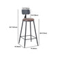 Industrial 1/2/3/5 Pieces Square Bar Table Set Solid Wood Bistro Set Clearhalo 'Bar Furniture' 'furn' 'furn_home_bar_bar_sets' 'Furniture' 'Home Bars & Bar Sets' 'home_bar_bar_sets' 'Kitchen & Dining Furniture' 1200x1200_e421687b-2cbe-4519-930c-3e38a8b5f140