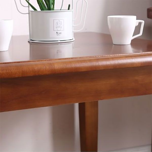 ソリッドウッドスクエアトップサイドテーブル23.6 "高さ4脚エンドテーブル