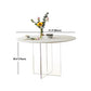 Contemporary White Stone Table Round Dining Table for Kitchen Clearhalo 'Dining Tables & Seating' 'Dining Tables' 'dining_table' 'furn' 'furn_dining_table' 'Furniture' 'Kitchen & Dining Furniture' 1200x1200_e4242fc2-1b38-4d30-a2e7-82367158dd09