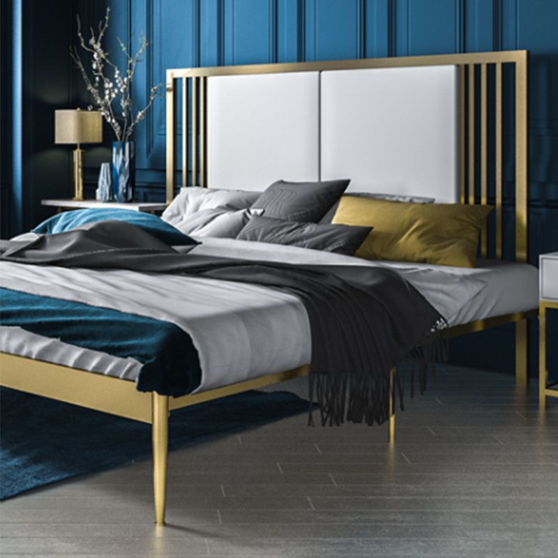 Metallbett-Rahmen-Set moderne 79-Zoll-Drahtnetz-Open-Frame-Bett mit Kopfteil