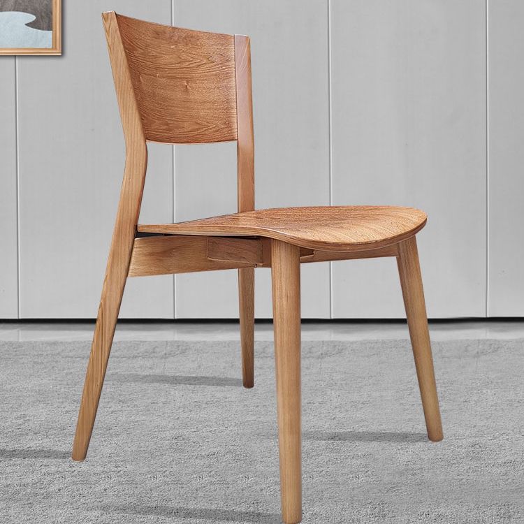 Contemporary Wood Side Dining Chairs Armless Open Back Dining Side Chair for Home Use Clearhalo ' kitchen&dining_furn' 'Dining Chairs' 'Dining Tables & Seating' 'dining_chair' 'furn' 'furn_dining_chair' 'Furniture' 'furniture_dining_chair' 'Kitchen & Dining Furniture' 'kitchen' 1200x1200_e424f9b8-4bec-46a6-8165-215e734d9bc5