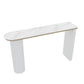 Faux Marble Bistro Bar Table Double Pedestal Bar Table for Living Room Clearhalo 'Bar Furniture' 'Bar Tables' 'bar_tables' 'furn' 'furn_bar_tables' 'Furniture' 'Kitchen & Dining Furniture' 1200x1200_e42588a7-1924-4f5c-9672-eb605d19e05f