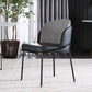 Contemporary Dining Chair Armless Dining Chair with Metal Legs for Kitchen