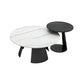 White Round Coffee Table Slate Coffee Table Set with Black Legs Clearhalo 'Coffee & Accent Tables' 'Coffee Tables' 'coffee_tables' 'furn' 'furn_coffee_tables' 'Furniture' 'Living Room Furniture' 1200x1200_e4268501-a7f9-40ed-b859-0a1e0034d6c5