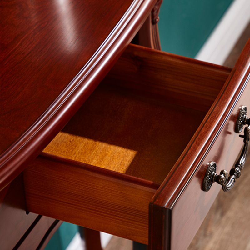 Mid-Century Modern Console Table Half Moon 4 Legs Rubbered Wood Sofa Console Table Clearhalo 'Console Tables' 'console_tables' 'Entry & Mudroom Furniture' 'furn' 'furn_console_tables' 'Furniture' 1200x1200_e4271ac1-19fa-4522-9f65-72e84862c773