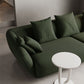 Contemporary Wool Sofa 28.35-In H Sloped Arm Seating with Pillows