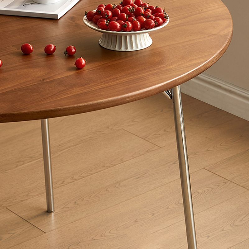 Juego de mesa de comedor moderno de madera de cereza 1/2/4 piezas de comedor marrón set