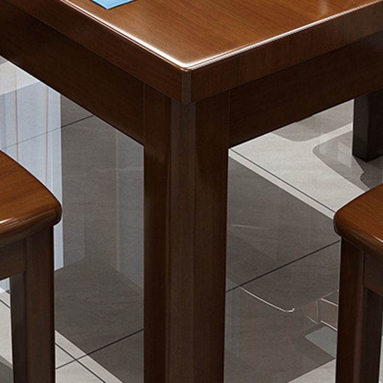 Tavolo da pranzo a base di legno tavolo da pranzo contemporaneo con 4 gambe