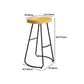 Modern Contoured Seat Pine Solid Wood Bar Stool with Iron Base Clearhalo 'Bar Furniture' 'Bar Stools' 'bar_stools' 'furn' 'furn_bar_stools' 'Furniture' 'Kitchen & Dining Furniture' 1200x1200_e42a468c-c896-4ed6-97f7-73e6e0033b37