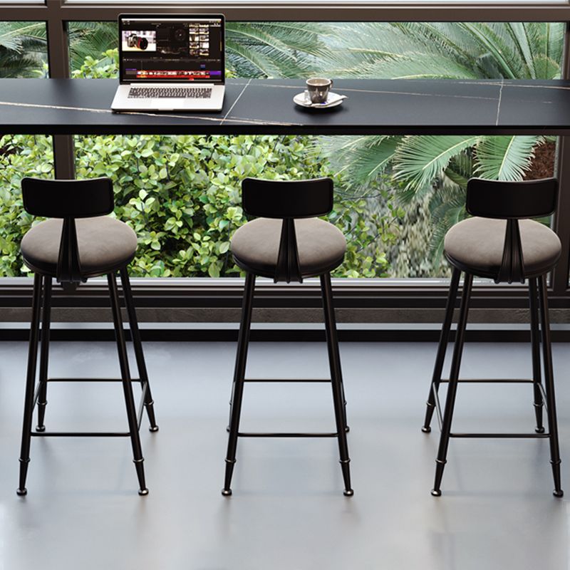 Tabourets de salle à manger sans bras rembourrés
