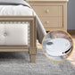 Contemporary Standard Bed Solid Wood Bed Frame with Upholstered Headboard Clearhalo 'Bedroom Furniture' 'Beds' 'furn' 'furn_beds' 'Furniture' 1200x1200_e42b6242-dc2f-4f31-8c45-0d9cdf3852e3