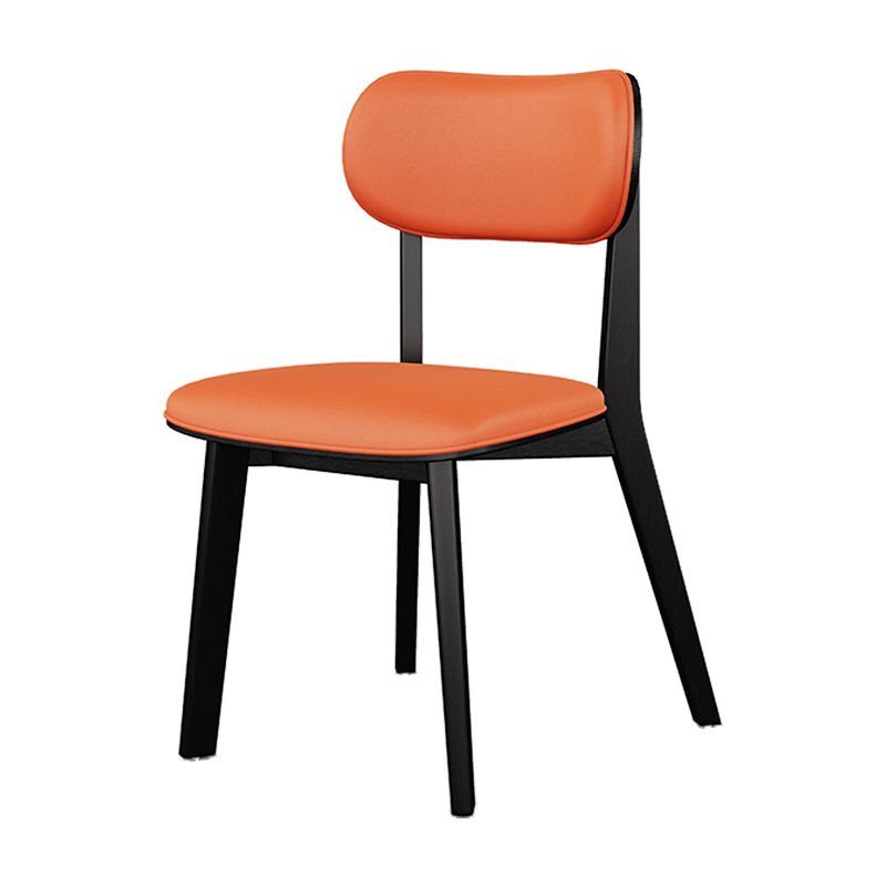 Modern Simple Side Chair Wooden Base Side Dining Chair for Home Use