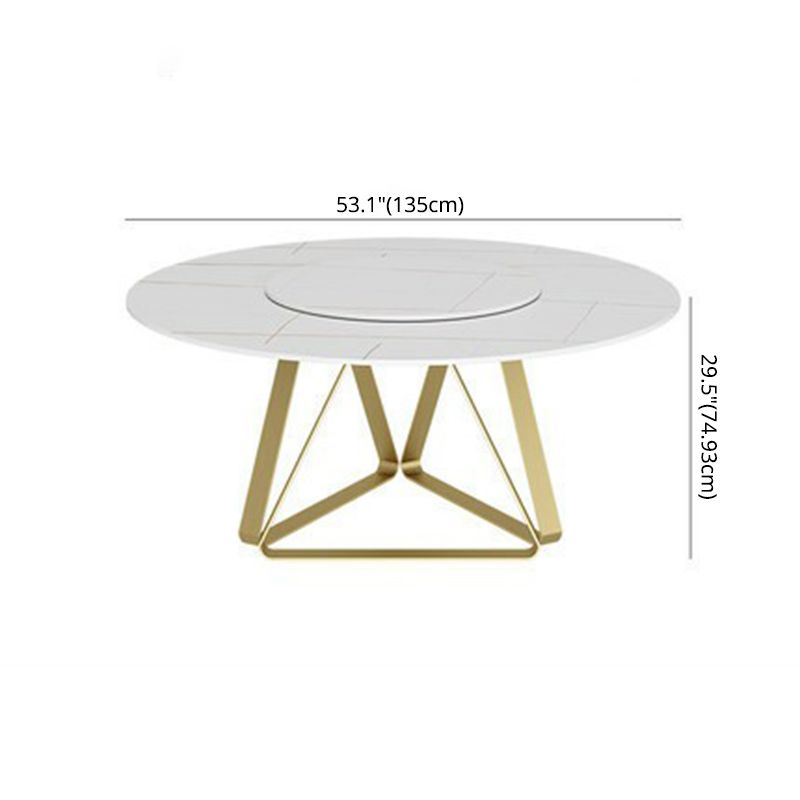 Modern Style Sintered Stone White Dining¬†Room¬†Set with Round Table Home Dining Table Furniture Clearhalo 'Dining Room Sets' 'Dining Tables & Seating' 'dining_room_set' 'furn' 'furn_dining_room_set' 'Furniture' 'furniture_dining_room_set' 'Kitchen & Dining Furniture' 'kitchen&dining_furn' 'kitchen' 1200x1200_e42cb03b-3acf-4a9c-a108-175e20e34841