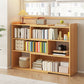 Modern Wood Horizontal Book Shelf Closed Back Shelf Bookcase