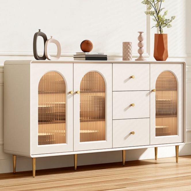 Cabinete de aparador contemporáneo Mesa de madera de faux con piernas para la cocina