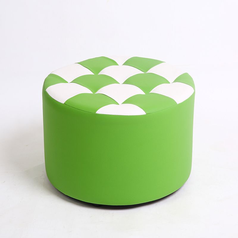 Modern Resistente alla macchia standard Round Control Modello in pelle POUF per salotto