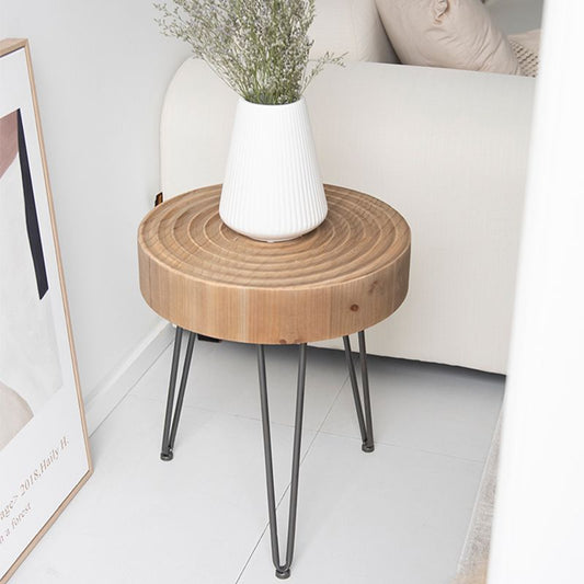 3 Legs Round Natural Finish Coffee Table Rustic Wooden Coffee Table Clearhalo 'Coffee & Accent Tables' 'Coffee Tables' 'coffee_tables' 'furn' 'furn_coffee_tables' 'Furniture' 'furniture_coffee_tables' 'Living Room Furniture' 1200x1200_e43348ac-3e0e-457b-86bb-7185d7b82300