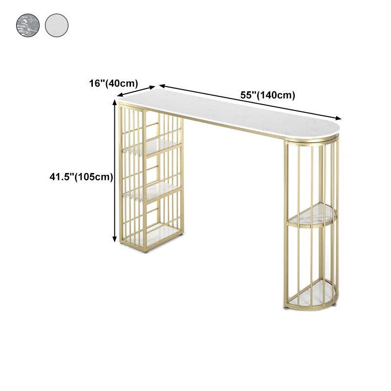 Rectangle Stone Bar Dining Table Traditional Luxury Bar Table with Sled Base Clearhalo 'Bar Furniture' 'Bar Tables' 'bar_tables' 'furn' 'furn_bar_tables' 'Furniture' 'furniture_bar_tables' 'Kitchen & Dining Furniture' 1200x1200_e43494e3-47cd-48ce-92ca-62c41ec02ebf